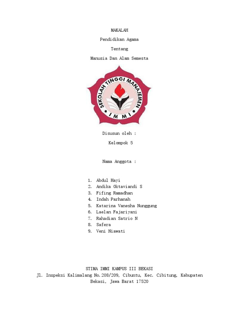 Manusia dan Alam Semesta dalam Islam | PDF