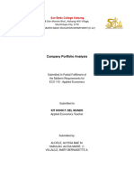 PLDT Company Portfolio Analysis