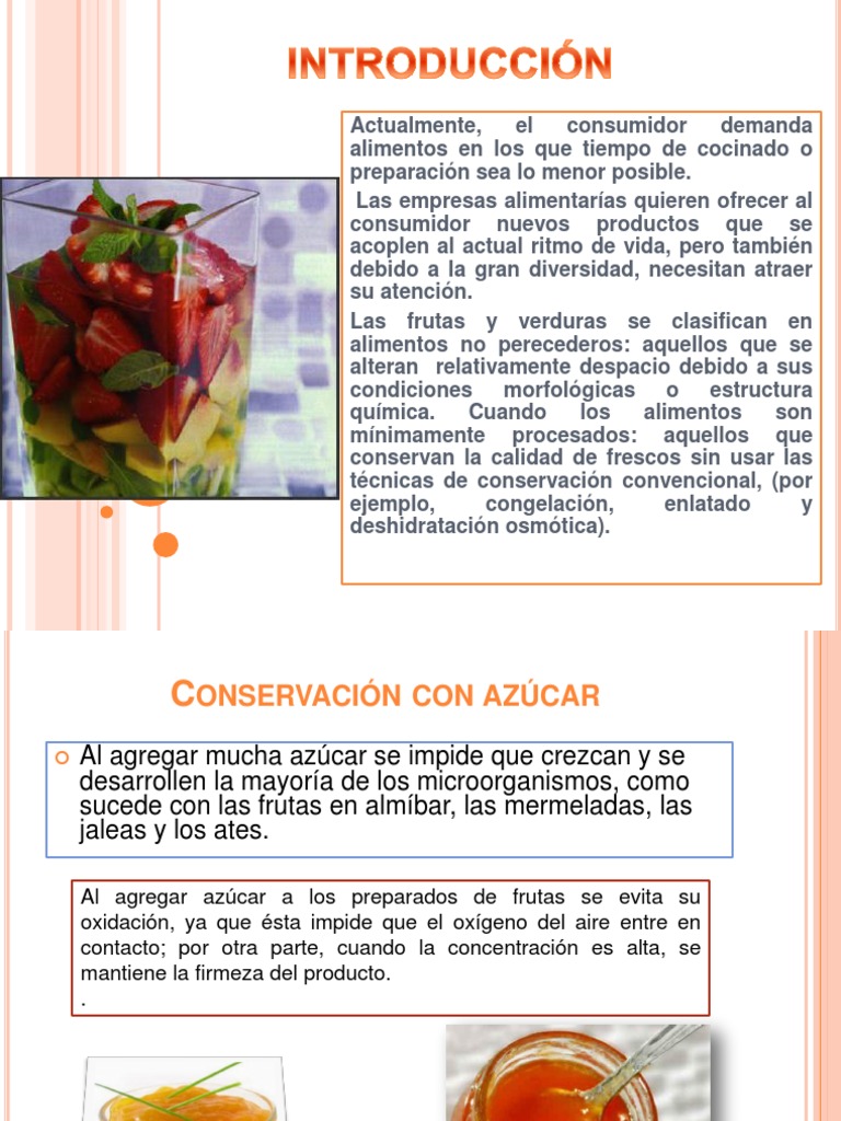 Conservacion Por Azucarado