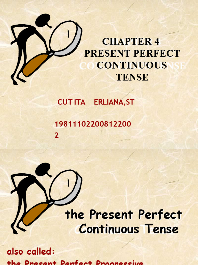 Present Perfect Continuous Guide | PDF | Grammatical Tense | Perfect ...