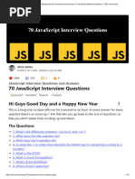 JavaScript Interview Questions and Answers - 70 JavaScript Interview Questions - DEV Community