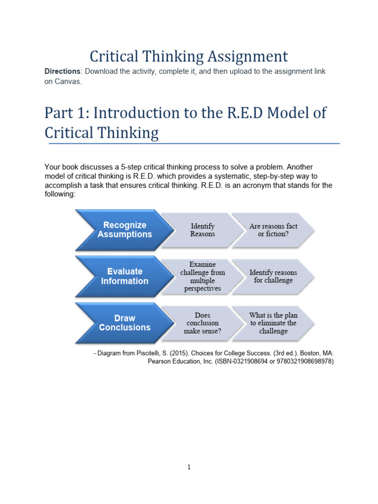 SLS 1510 - Critical - Thinking (AutoRecovered) | PDF