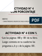 Clase 6° Actividad Con Porcentaje #4 Relieve de Chile Abril