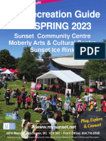 Sunset Community Centre Spring 2023 Recreation Guide