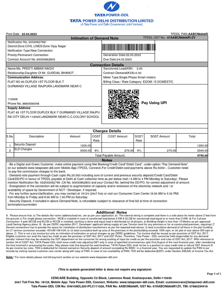Demand Note Payment Instructions | PDF | Credit Card | Debit Card