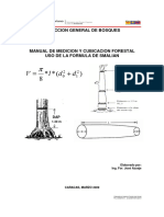 Direccion General de Bosques Manual de Medicion y Cubicacion Forestal Uso de La Formula de Smalian