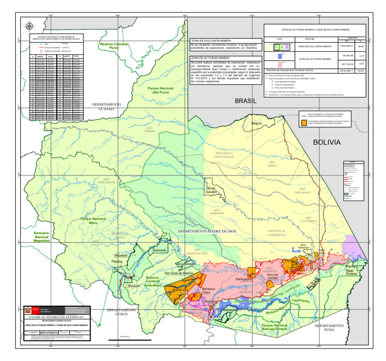 Zona de Actividad Minera y Zona de Exclusión Minera | PDF