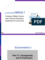 12 Endogeneity, Instrumental Variables, Two Stage Least Squares, Treatment Effects