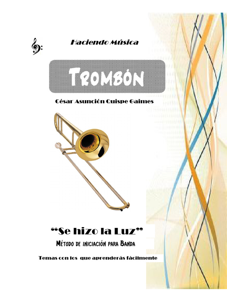 Metodo De Iniciacion Trombon Pdf Notación Composiciones Musicales
