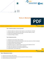 Tema 2 - Temario - Momentos de Inercia - Física III - Segunda Parte