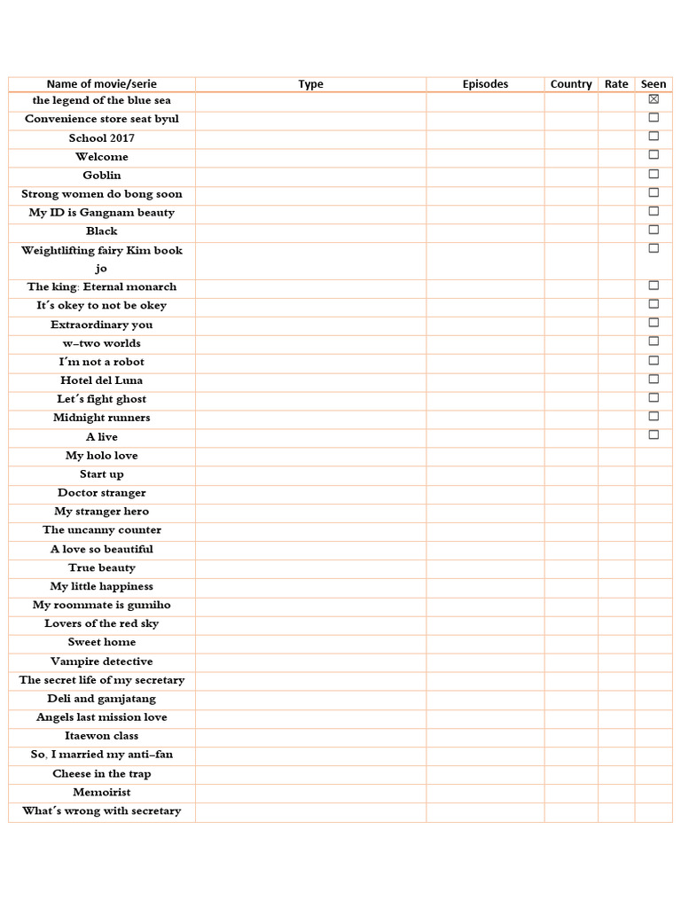 My List | PDF