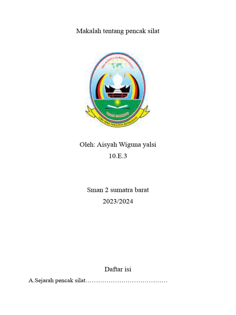 Makalah tentang pencak silat | PDF