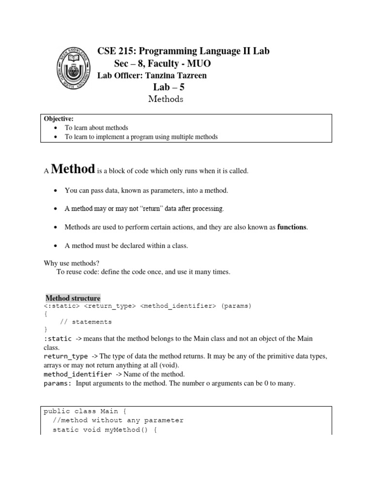 Cse 215lab 5 pdf