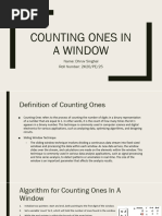 Counting Ones in A Window