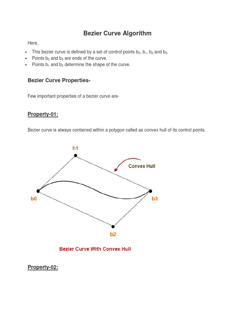 Bezier Curve | PDF | Curve | Algebraic Geometry