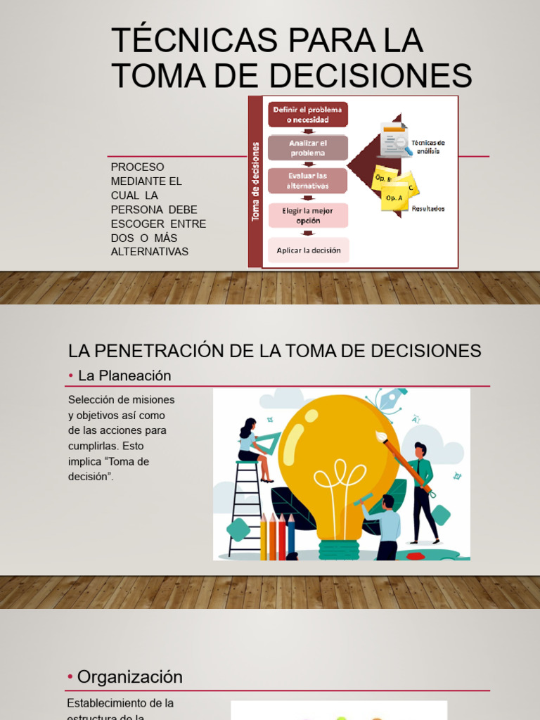 Tecnicas para La Toma de Decisiones | PDF