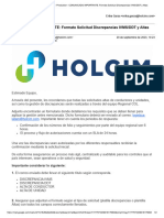 COMUNICADO IMPORTANTE - Formato Solicitud Discrepancias IVMS - DDT y Altas