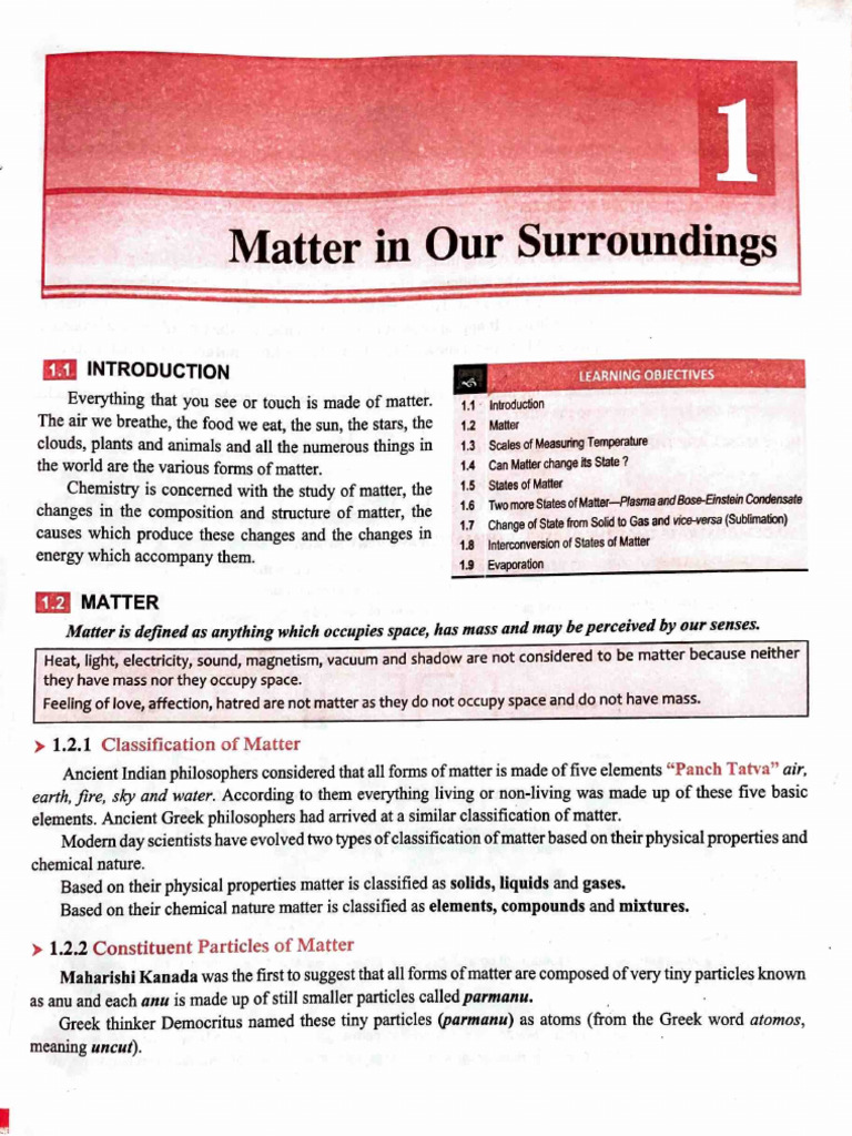Matter In Our Surroundings Pdf