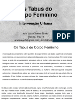 Os Tabus Do Corpo Feminino