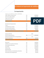 Calculo de Importacion de Audifonos Inalabricos