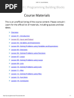 CSE 110 - Course Materials