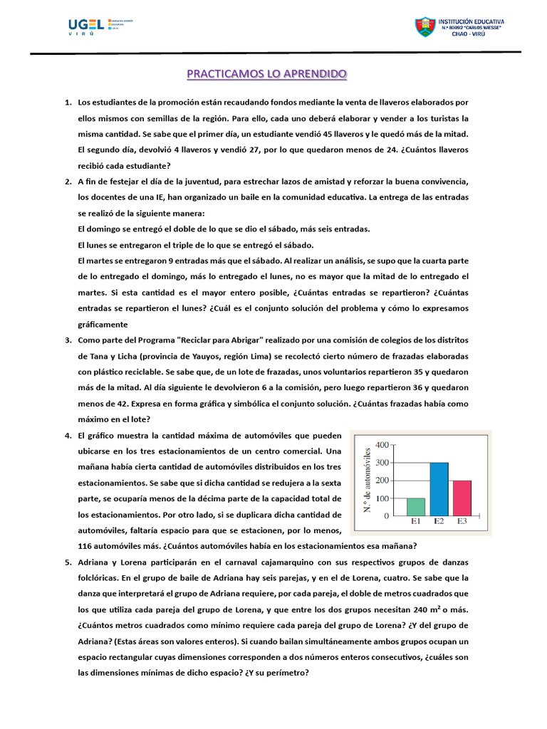 Practicamos Lo Aprendido 1 | PDF