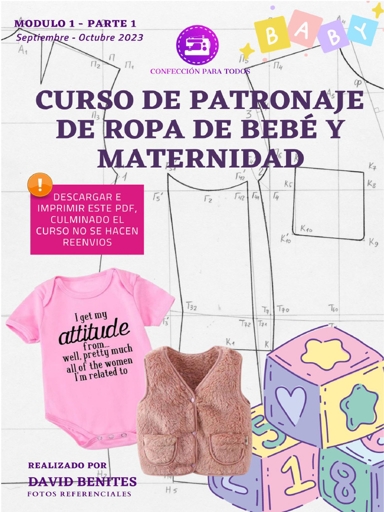 Patrones de Ropa para Bebé y Maternidad | PDF