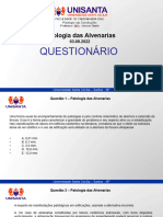 Aula5 Questionario Patologiadasalvenarias A504023