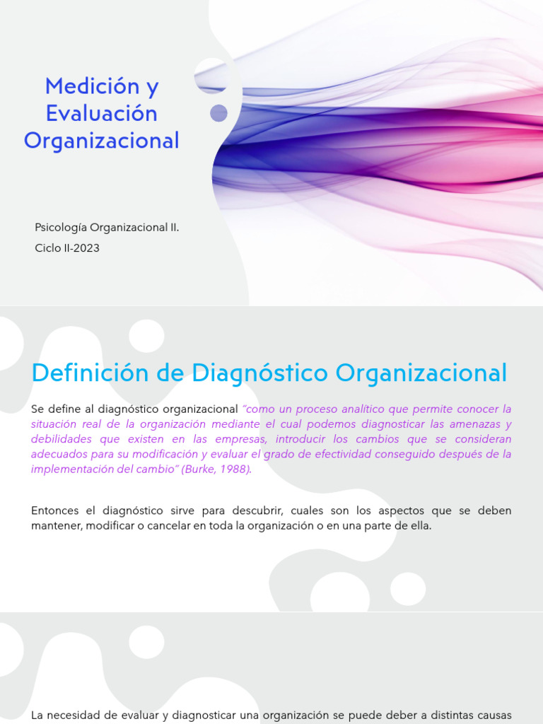 Clase PSOII 13 Julio - Medición y Evaluación Desarrollo Organizacional ...