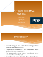 6.2 Transfer of Thermal Energy