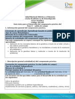 Guía para El Desarrollo Del Componente Práctico y Rúbrica de Evaluación - Unidad 3 - Paso 4 - Componente Práctico - Salidas de Campo PDF