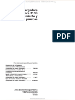 Manual Retroexcavadora 310g John Deere Revision Motor Sistema Electrico Tren Mando Sistema Hidraulico Aire