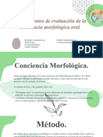 Trabajo Instrumentos de Evaluación de La Conciencia Morfológica Oral