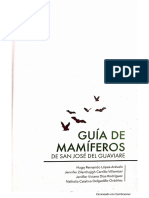 GUIA DE MAMÍFEROS DE SAN JOSÉ DEL GUAVIARE