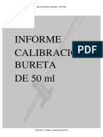 Informe Calibracion Bureta