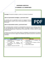 Contenido Cientifico. de Lo Humano A Lo Comunitario