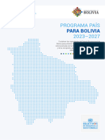 Programa Pais UNODC para Bolivia 2023-2027
