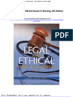 2013 Legal and Ethical Issues in Nursing 6th Edition Test Bank