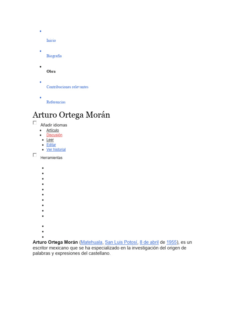 Arturo Ortega Morán PDF