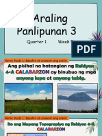 Araling Panlipunan 3: Quarter 1 Week 5