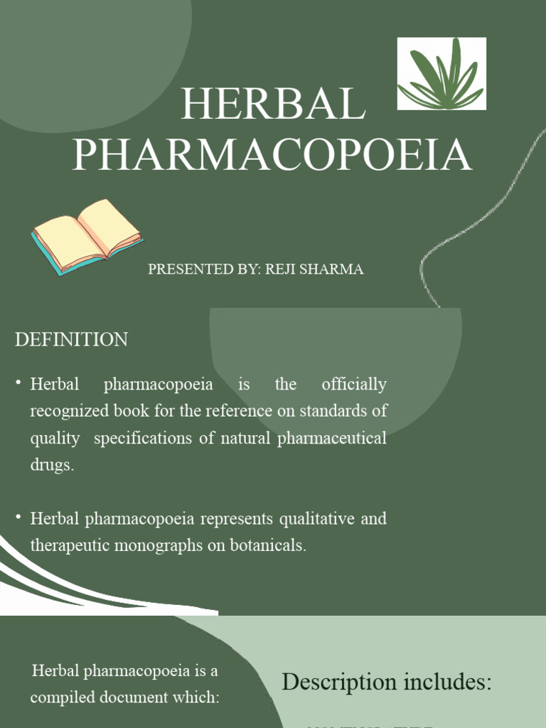 Herbal Pharmacopoeia (1) PDF