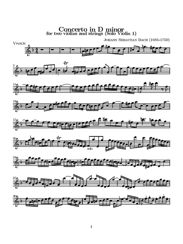 Double violin Bach | PDF