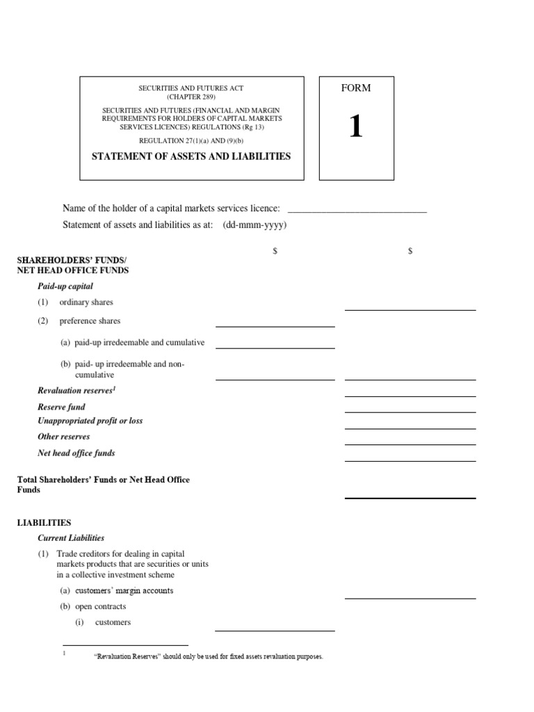 Capital Markets Services Asset Statement | PDF | Finance & Money Management