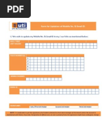 Email and Mobile Update Form | PDF