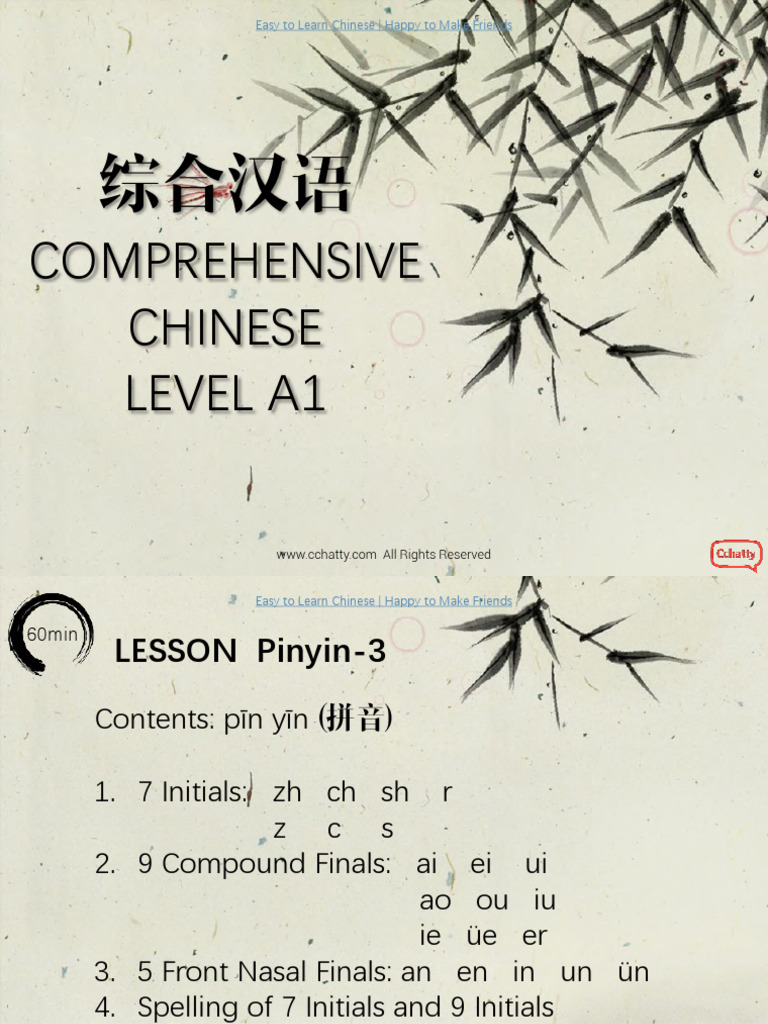 Lesson0 3 chinese pinyin pdf pinyin languages of china