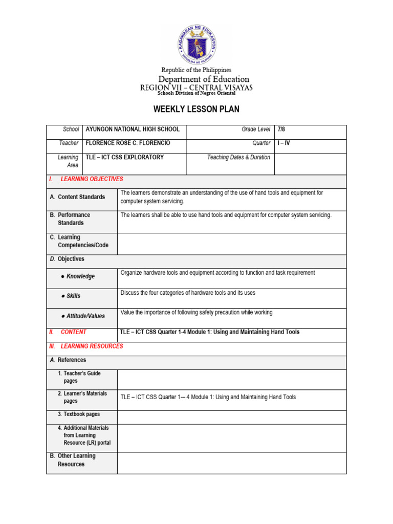 Using and maintaining hand tools pdf