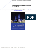 Accounting For Governmental and Nonprofit Entities Reck 16th Edition Test Bank Full Download