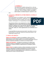 La Empresa. La Naturaleza Económica y Social de La Empresa.