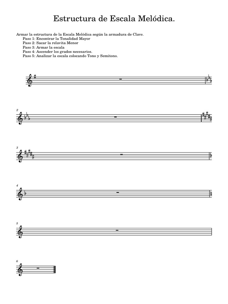 Estructura de Escala Melódica PDF