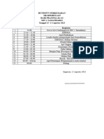 RUNDOWN PERKEMAHAN